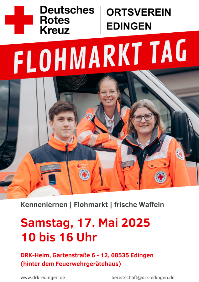 DRK Edingen bei Flohmarkttag dabei
